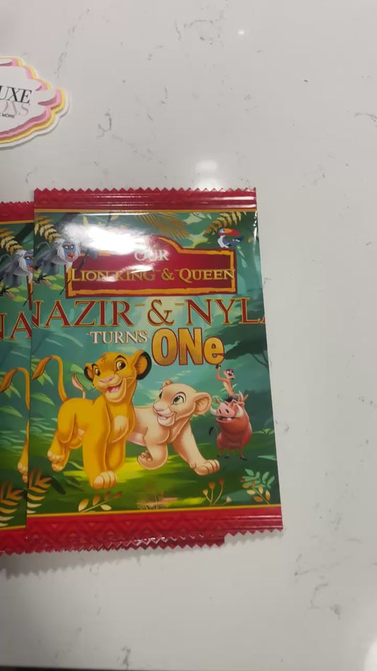 Chip Bag Wrappers Personalized (Chips Included)